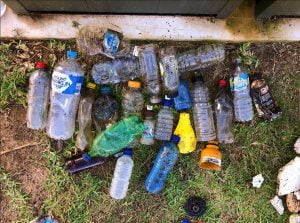 bottles, rubbish, single use plastic